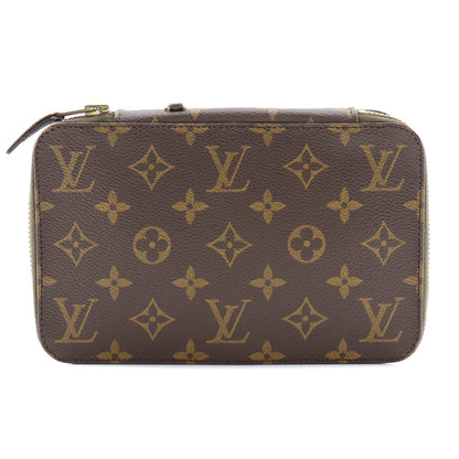 Louis Vuitton Pouch M47350 Monogram Canvas Brown Jewelry Case Posh Monte Carlo Unisex(Unisex)