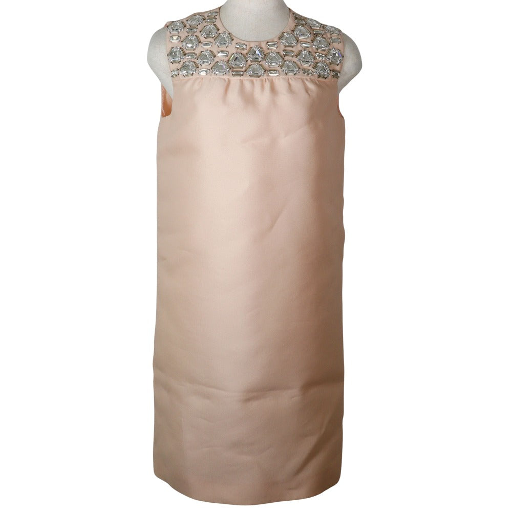 Prada One Piece Polyester Pink Beige Women 36