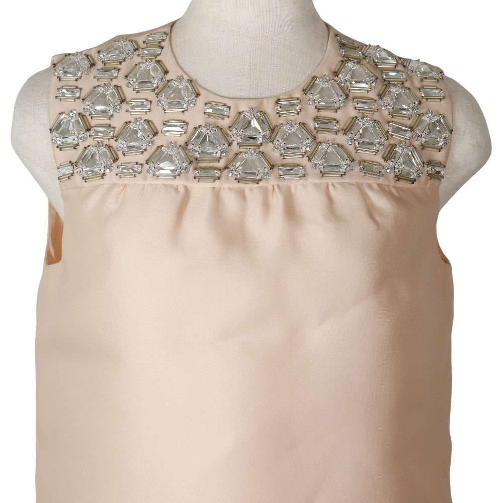 Prada One Piece Polyester Pink Beige Women 36