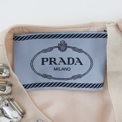 Prada One Piece Polyester Pink Beige Women 36
