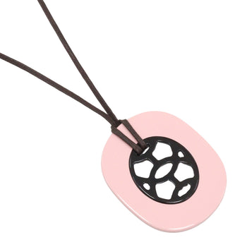Hermes Necklace Buffalo Horn Pink/Brown Lift Gm Women