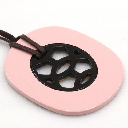 Hermes Necklace Buffalo Horn Pink/Brown Lift Gm Women