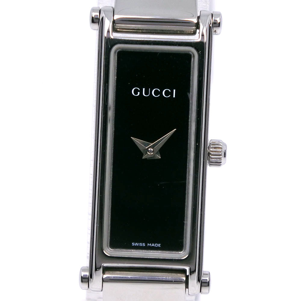 Gucci Watches Quartz 1500L Stainless Steel Black Black Dial Women