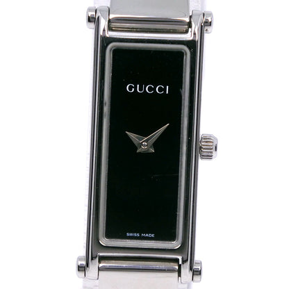 Gucci Watches Quartz 1500L Stainless Steel Black Black Dial Women