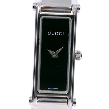 Gucci Watches Quartz 1500L Stainless Steel Black Black Dial Women