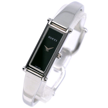 Gucci Watches Quartz 1500L Stainless Steel Black Black Dial Women
