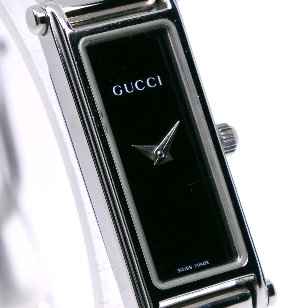 Gucci Watches Quartz 1500L Stainless Steel Black Black Dial Women
