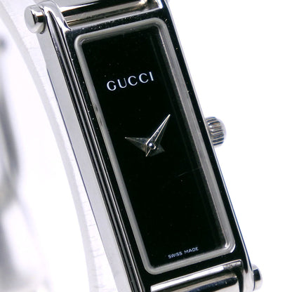 Gucci Watches Quartz 1500L Stainless Steel Black Black Dial Women