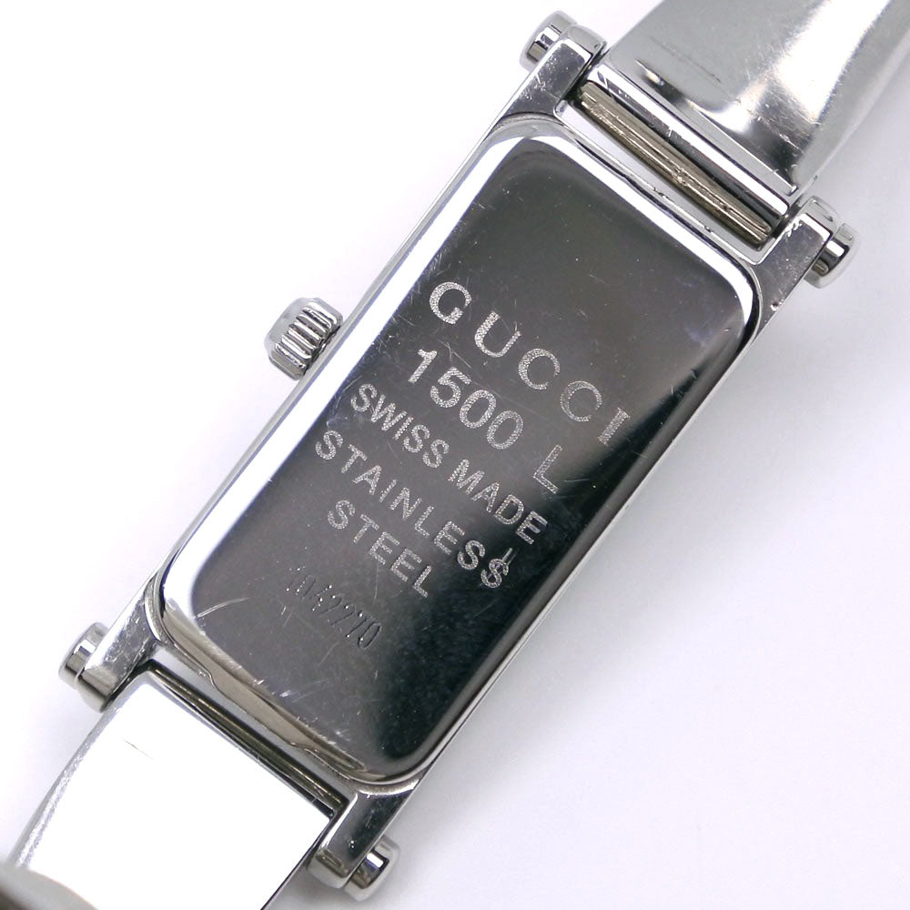 Gucci Watches Quartz 1500L Stainless Steel Black Black Dial Women
