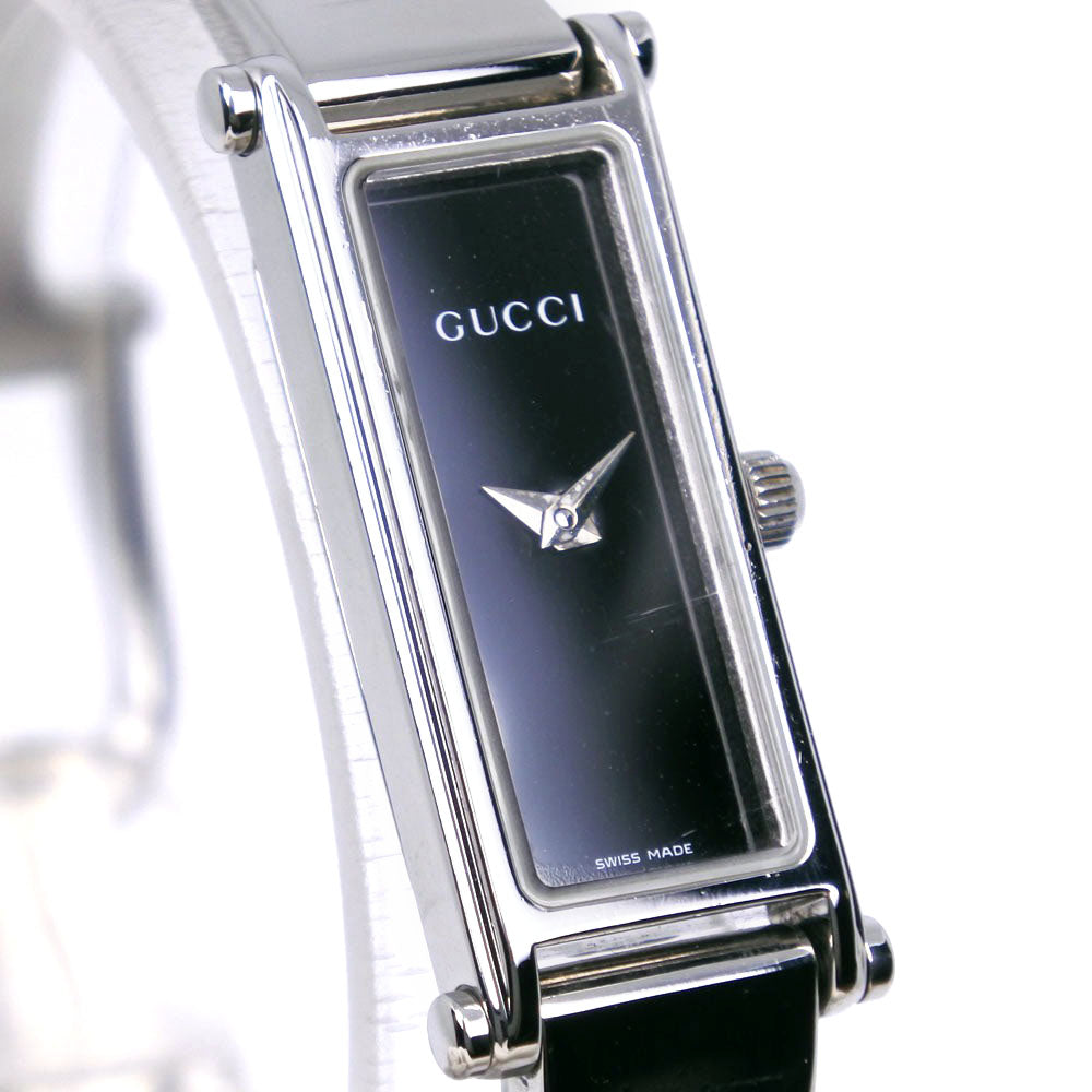 Gucci Watches Quartz 1500L Stainless Steel Black Black Dial Women