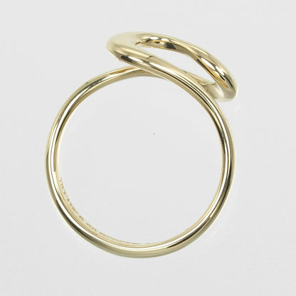 Tiffany&Co. Ring K18 Yellow Gold Gold Open Wave Women