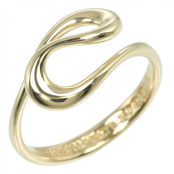 Tiffany&Co. Ring K18 Yellow Gold Gold Open Wave Women