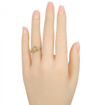 Tiffany&Co. Ring K18 Yellow Gold Gold Open Wave Women