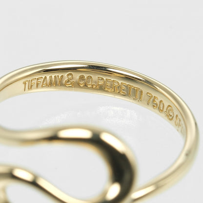 Tiffany&Co. Ring K18 Yellow Gold Gold Open Wave Women
