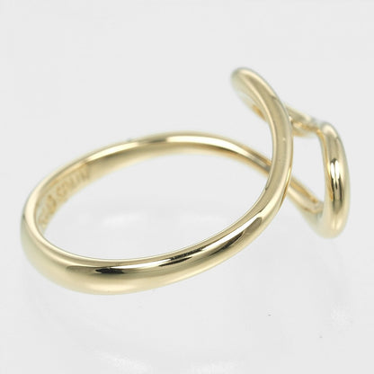 Tiffany&Co. Ring K18 Yellow Gold Gold Open Wave Women
