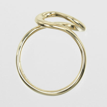 Tiffany&Co. Ring K18 Yellow Gold Gold Open Wave Women