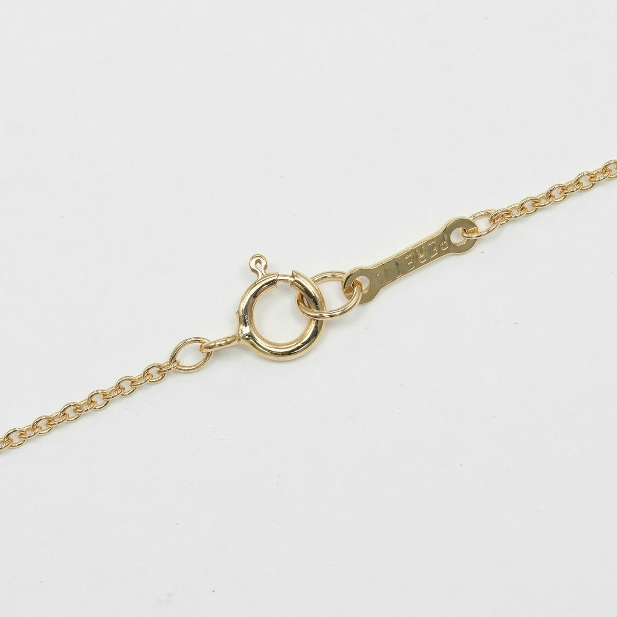 Tiffany&Co. Necklace K18 Yellow Gold Gold Bean Women