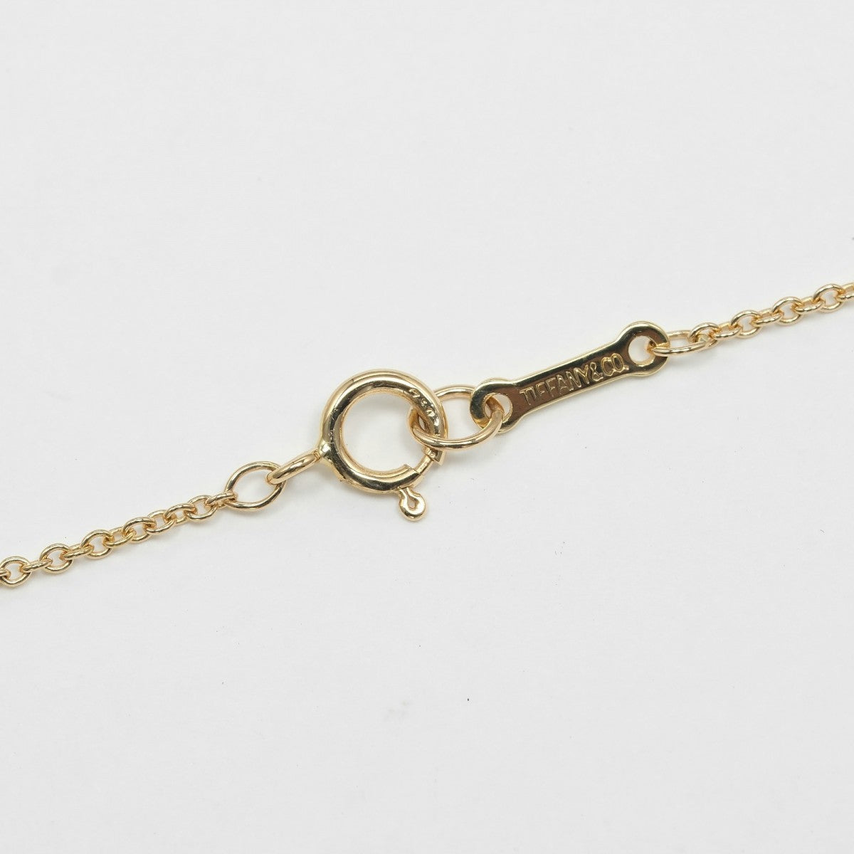 Tiffany&Co. Necklace K18 Yellow Gold Gold Bean Women