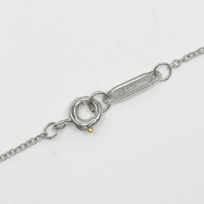 Tiffany&Co. Necklace Pt950Platinum, Diamond Gold Small Cross Women