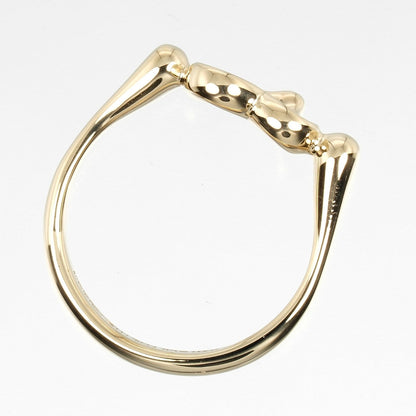 Tiffany&Co. Ring K18 Yellow Gold, 3P Diamond Gold Open Heart Women
