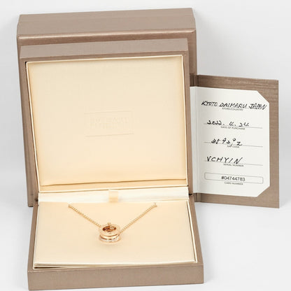 Bvlgari Necklace 18K Pink Gold, Demi Pave Diamonds Gold B.Zero1