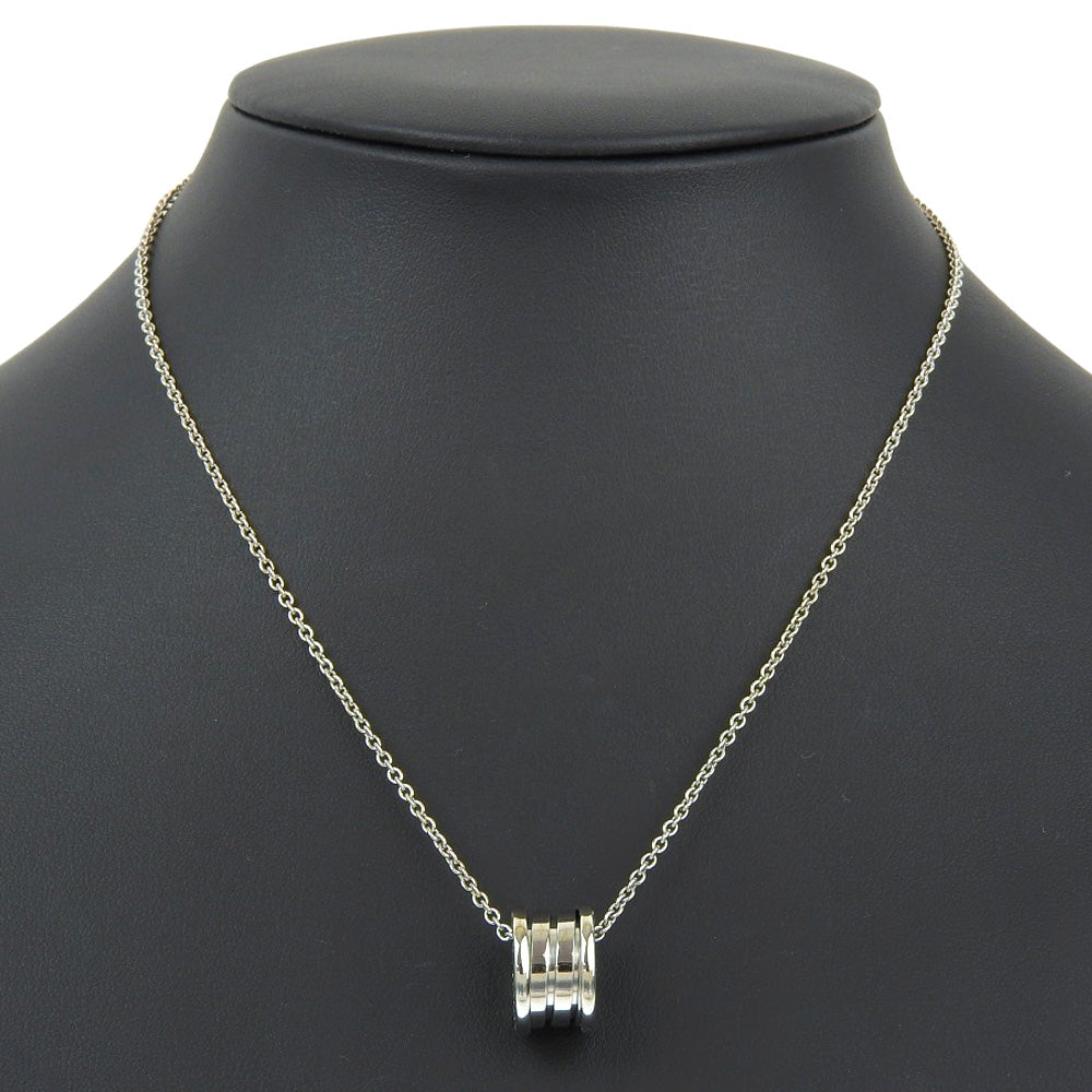 Bvlgari Necklace K18 White Gold Silver B-Zero1