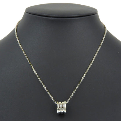 Bvlgari Necklace K18 White Gold Silver B-Zero1