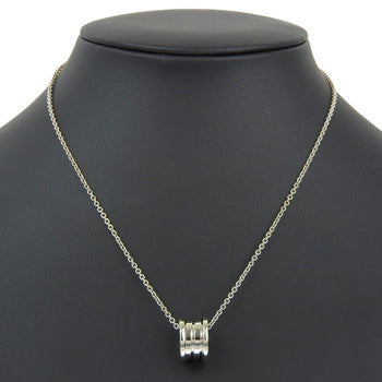 Bvlgari Necklace K18 White Gold Silver B-Zero1