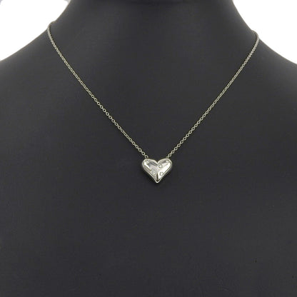 Tiffany&Co. Necklace Pt950Platinum, Diamond Silver 5P Dotz Heart Women