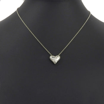 Tiffany&Co. Necklace Pt950Platinum, Diamond Silver 5P Dotz Heart Women