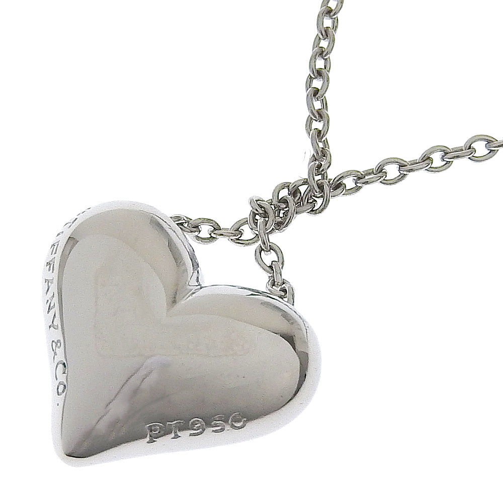 Tiffany&Co. Necklace Pt950Platinum, Diamond Silver 5P Dotz Heart Women
