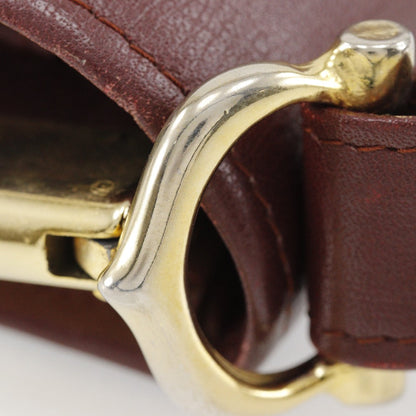 Cartier Shoulder Bag Calfskin Bordeaux Must Line Women