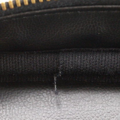 Chanel Handbag A01998 Caviar Skin Black Vanity Women Secondhand