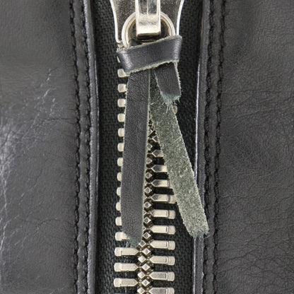 Balenciaga Tote Bag 255412 Calfskin Black Paper Bag Women