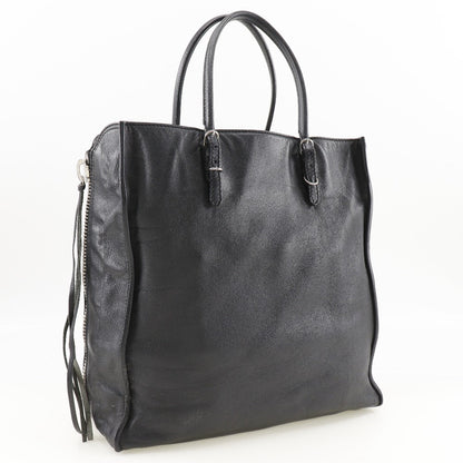 Balenciaga Tote Bag 255412 Calfskin Black Paper Bag Women