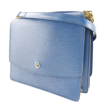 Louis Vuitton Shoulder Bag M52365 Epi Leather Blue W Hook Wallet Grenel Women