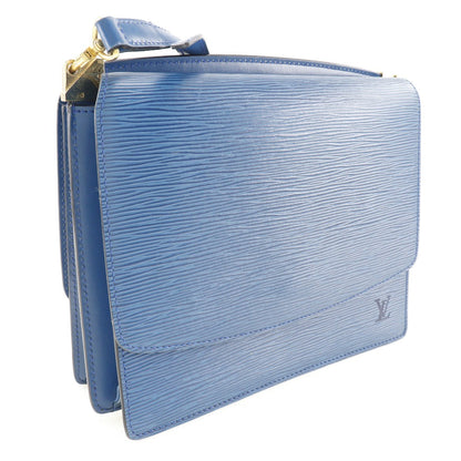 Louis Vuitton Shoulder Bag M52365 Epi Leather Blue W Hook Wallet Grenel Women