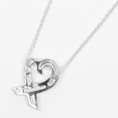 Tiffany&Co. Necklace Silver925, 1P Diamond Silver Loving Heart Women