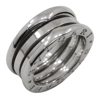Bvlgari Ring K18 White Gold Silver 2 Bands Be Zero One B-Zero1 Women 50