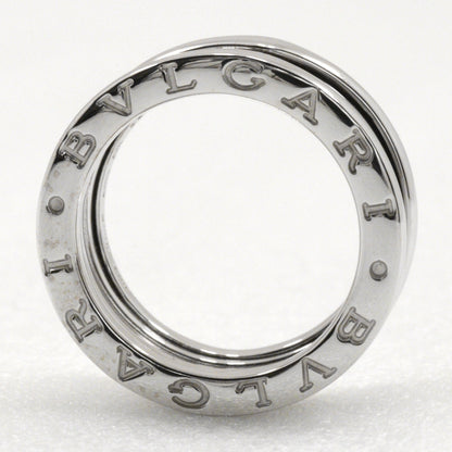 Bvlgari Ring K18 White Gold Silver 2 Bands Be Zero One B-Zero1 Women 50