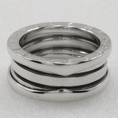 Bvlgari Ring K18 White Gold Silver 2 Bands Be Zero One B-Zero1 Women 50