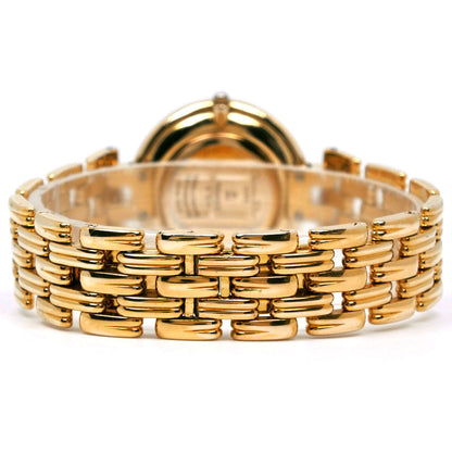 Dior Watches Quartz 47 154-2 Plated Gold Gold Bagira Black Dial Mens