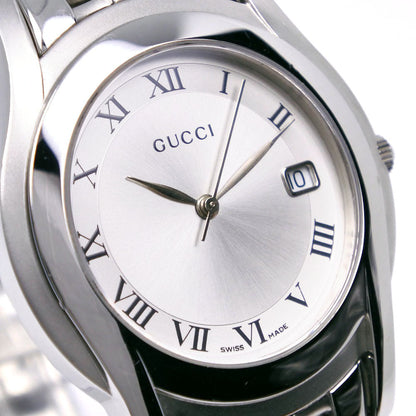 Gucci Watches Quartz 5500M Stainless Steel Silver G Class Silver Dial Mens