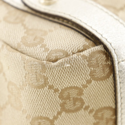 Gucci Tote Bag 130736 Gg Canvas Beige Women