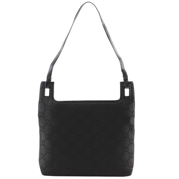 Gucci Shoulder Bag 1998 Gg Nylon Black One Belt Women