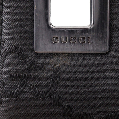 Gucci Shoulder Bag 1998 Gg Nylon Black One Belt Women