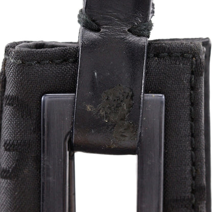 Gucci Shoulder Bag 1998 Gg Nylon Black One Belt Women