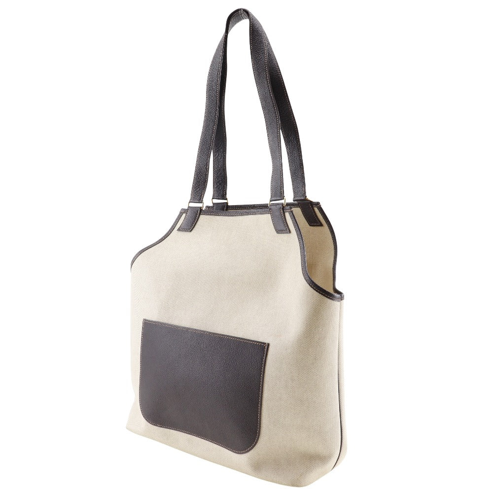 Hermes Tote Bag Tower Ash Brown Giardinier Pm Unisex(Unisex)