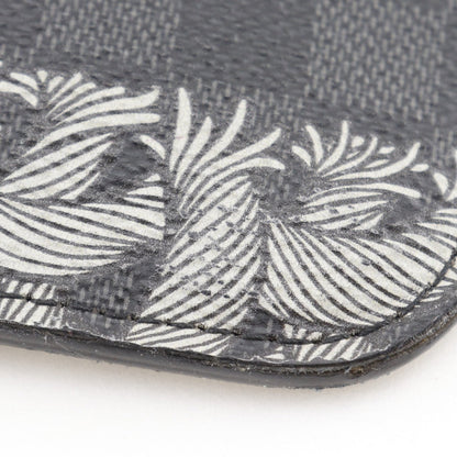 Louis Vuitton Clutch Bag M61232 Damier Grafitto Canvas Black Christopher Nemes Pochette Jules Gm