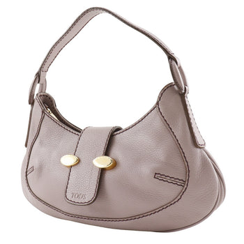 Todfs Shoulder Bag Leather Lavender One Belt Women